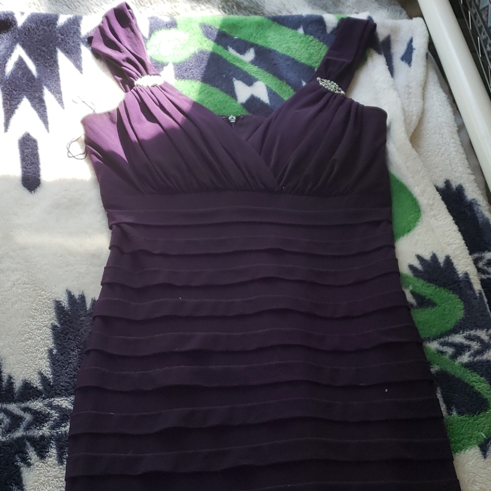 Deep purple dress
